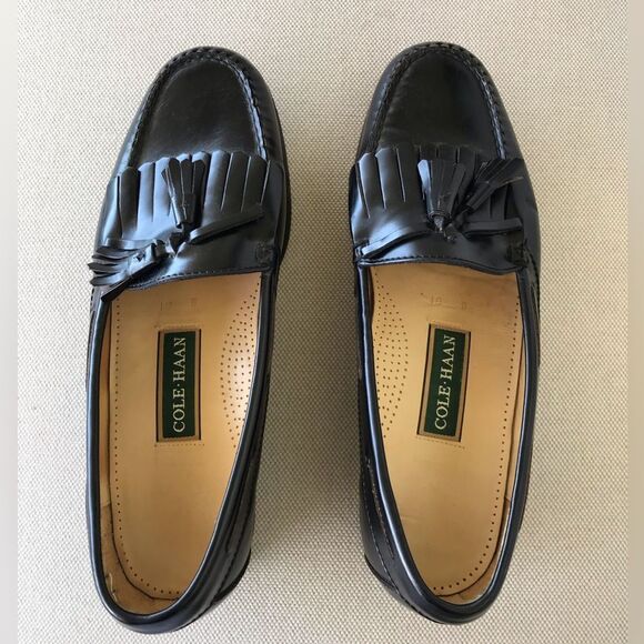 Cole Haan Dark Brown Tassel Loafers for Men - Picture 1 of 7
